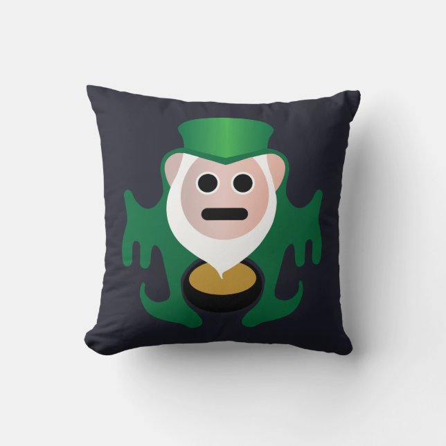 Almofada Erin-Vão o Leprechaun de Clupkitz e uma cama do (Frente)