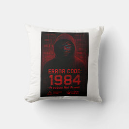 Almofada Error Code – Freedom Not Found Dystopian