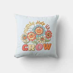 Almofada Erros Nos Ajudam A Crescer Motivação Floral Repr