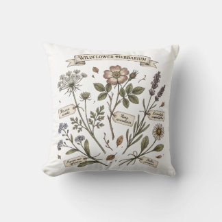 Almofada Ervário de Flores Silvestres Prensadas Botânica Vi