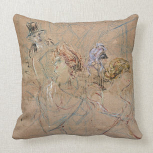 Almofada Esboço de Henri de Toulouse-Lautrec para 'no Ma