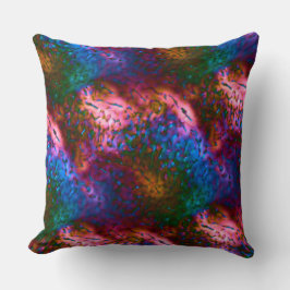 Almofada Escalas azuis-cromadas de salmão