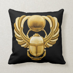 Almofada Escaravelho egípcio Dourado