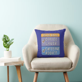 Almofada Escolha um - Café ou Cafeína