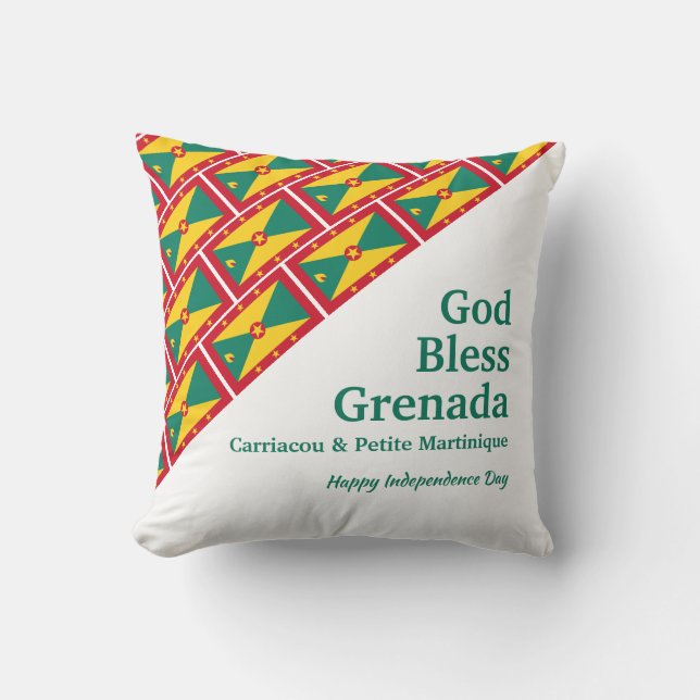 Almofada Escritura personalizada do DEUS ABENÇOE GRENADA (Frente)
