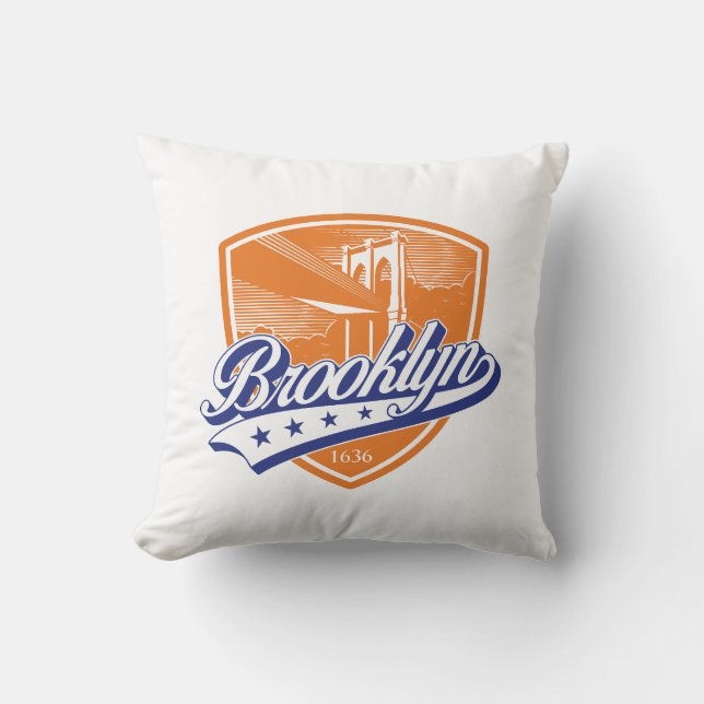 Almofada Escudo do Brooklyn com Design Swoosh (Frente)