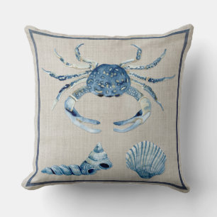 Almofada Escudos do mar do Scallop do turbante do