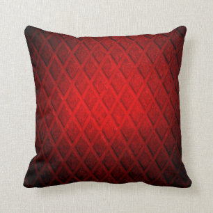 Almofada Escuro - metal vermelho do diamante