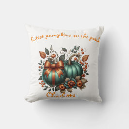 Almofada Esmeralda personalizada cai elegante Pumpkins, arc