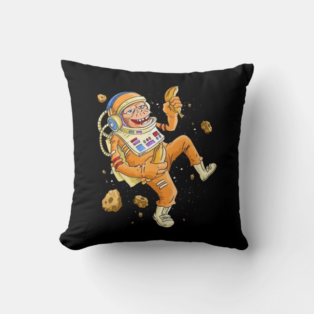 Almofada Espaço do macaco astronauta (Frente)