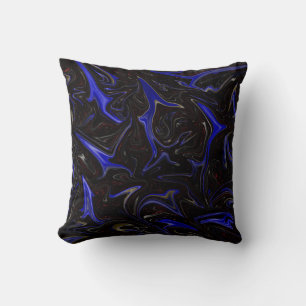 Almofada Espaço Exterior Azul Preto Assustado, Atira O Cus