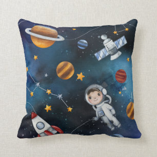 Almofada Espaço Exterior Personalizado Adicione Seu Nome