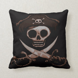 Almofada Espadas do crânio e da cruz
