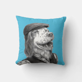 Almofada Espanhol Springer com Chapéu Plano (Azul Antigo Co