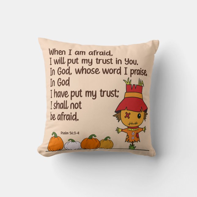 Almofada Espantalho quando tenho medo (Frente)