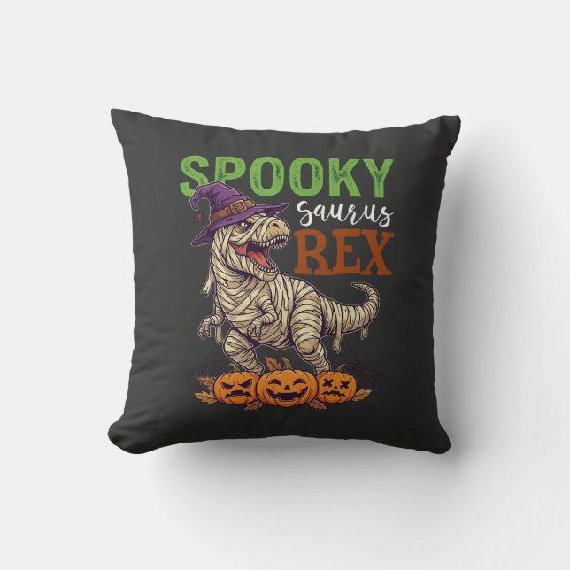 Almofada Espantalho Saurus Rex Múmia Dinossauro Bruxa Chapé (Frente)