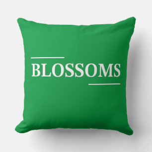 Almofada Espantoso Blossoms belo texto fofo design