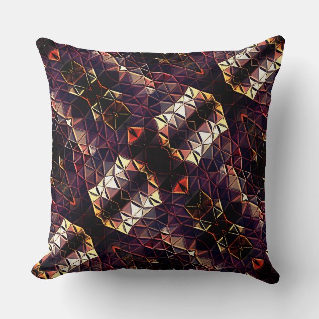 Almofada Espelhamento de triângulos gerando formas estranha (Frente)