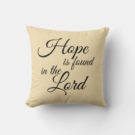 Almofada Esperança é encontrada no Senhor