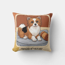 Almofada Esperando su Huesito – Zaguate con Mirada Tierna