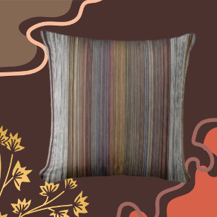 Almofada Espessuras Multicoloridas Marrom, Ferrugem, Cinzas