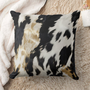 Almofada Espinho Dourado branco preto