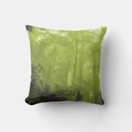 Almofada Espírito do travesseiro fotográfico do verde das