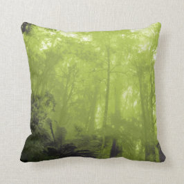 Almofada Espírito do travesseiro fotográfico do verde das