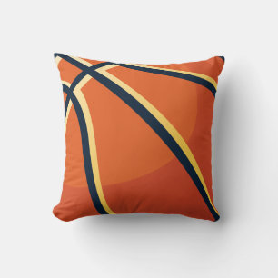 Almofada Esportes Laranja Basquete Quarto