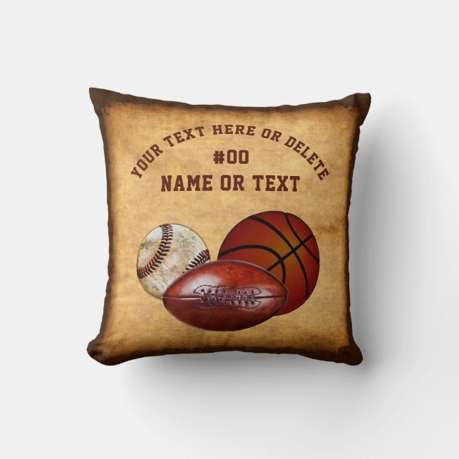 Almofada Esportes personalizados - travesseiros temáticos, (Frente)