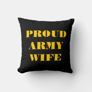 Almofada Esposa do Exército de travesseiro Orgulho