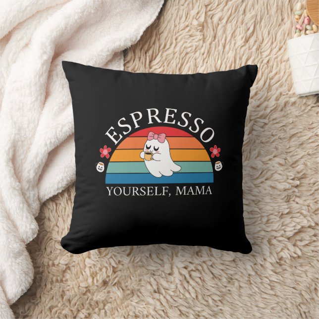Almofada Espresso - Mama - Retro Rainbow Ghost (Cobertor)