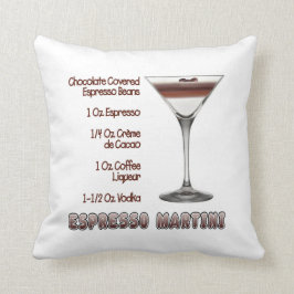 Almofada Espresso Martini Cocktail Recebe Arte