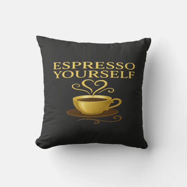 Almofada Espresso Yourself™ - Edição da Ouro (Frente)