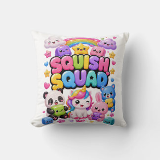 Almofada Esquadrão Squish Panda Arco-íris Brilhante Unicórn