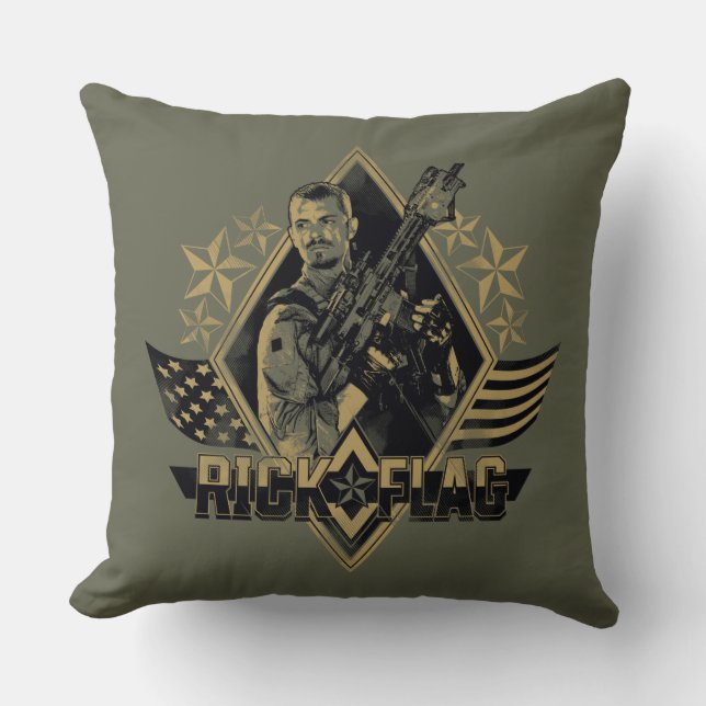 Almofada Esquadrão Suicida | Crachá de Sinalizador do Rick (Frente)