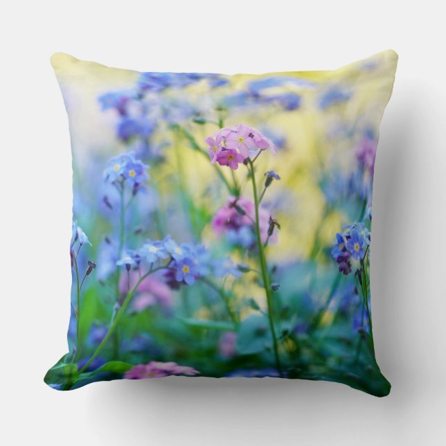 Almofada Esqueçam-me-não-flores (Frente)