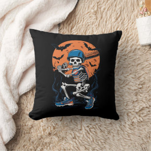 Almofada Esqueleto de Beisebol Halloween Beisebol Halloween
