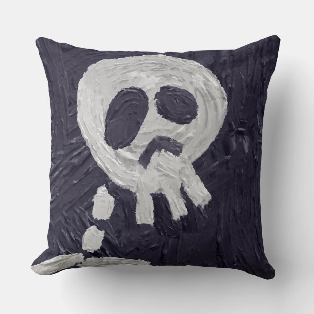 Almofada esqueleto de halloween (Frente)