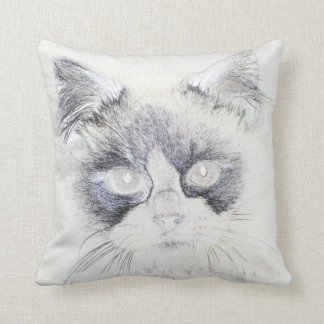 Almofada Esquema de lápis de gato