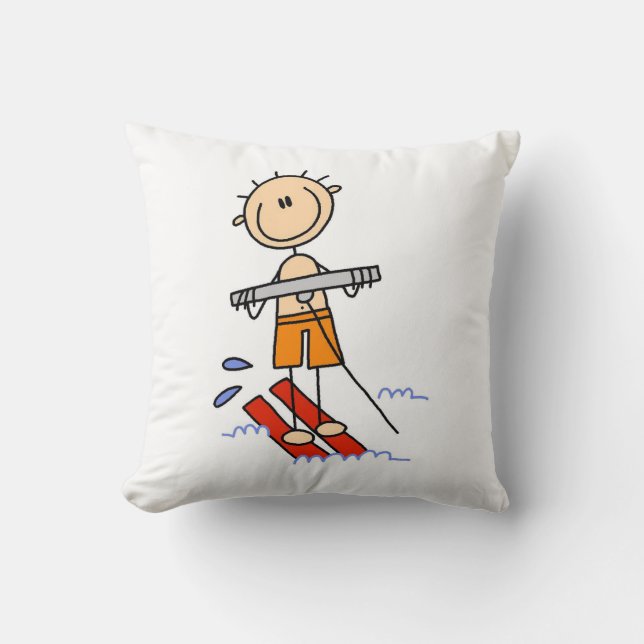 Almofada Esqui Aquático Boneco de Palito (Frente)