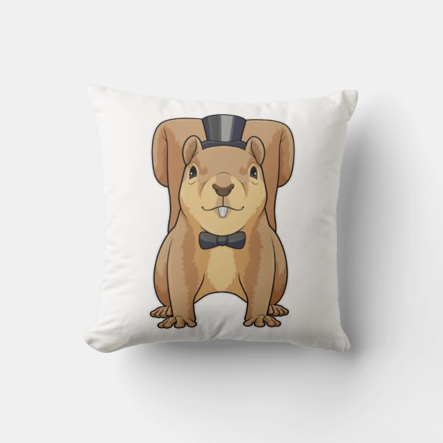 Almofada Esquilo como noivo com terno (Frente)