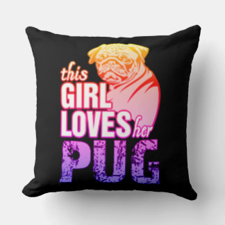 Almofada Essa Garota Ama Seu Pug