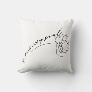 Almofada Está bem com a minha alma Floral