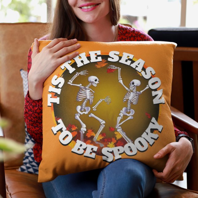 Almofada Esta é a estação feliz Skeletons (Criador carregado)