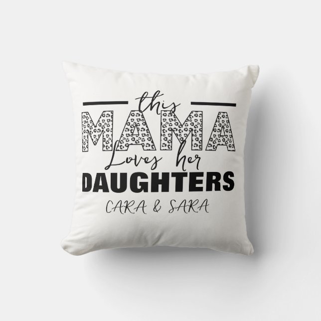 Almofada Esta mãe ama as filhas (Frente)