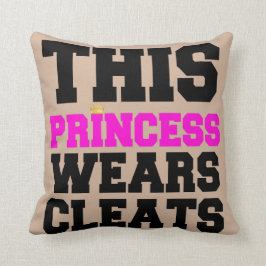 ALMOFADA ESTA PRINCESA VESTIR-SE FUTEBOL SOFTBALL GRAMPO