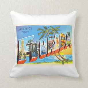 Almofada Estado de Florida # lembrança velha das viagens