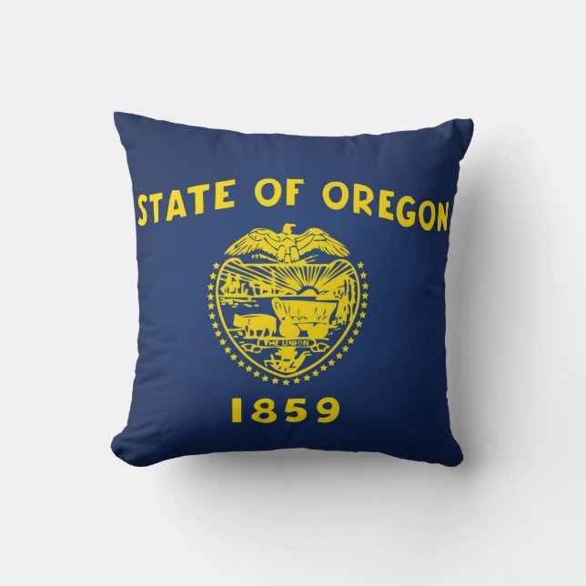 Almofada Estado legal de bandeira de Oregon (Frente)