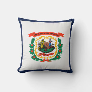 Almofada Estado legal de bandeira de West Virginia